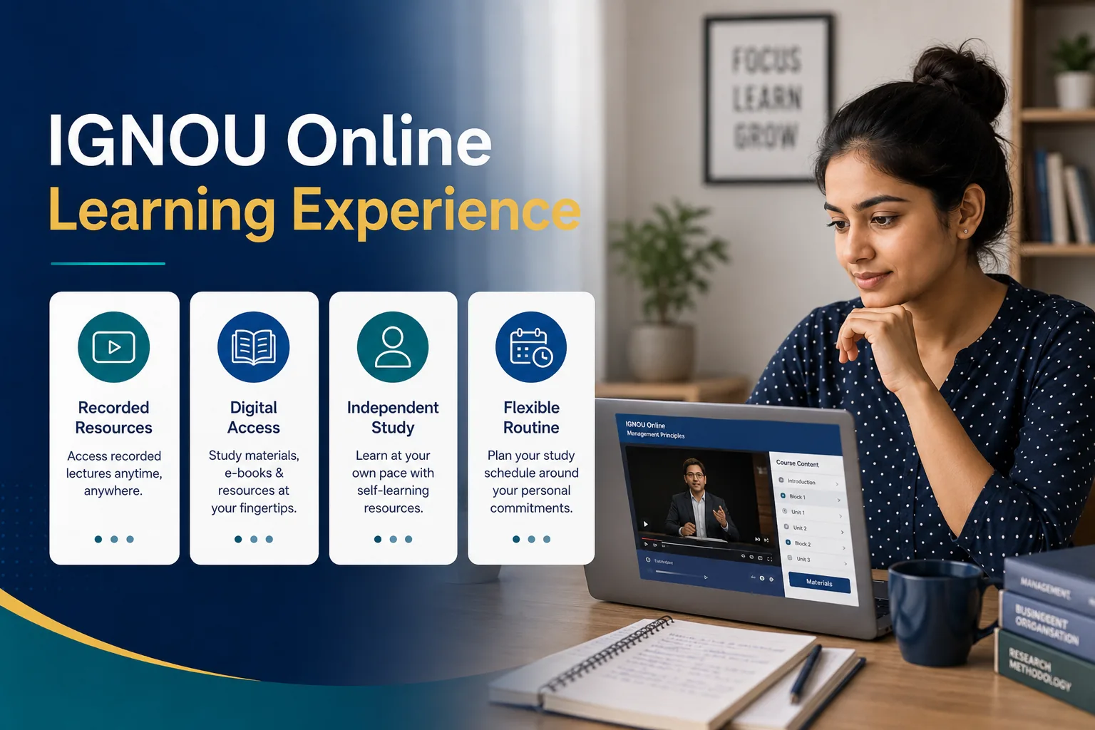 The IGNOU online learning experience