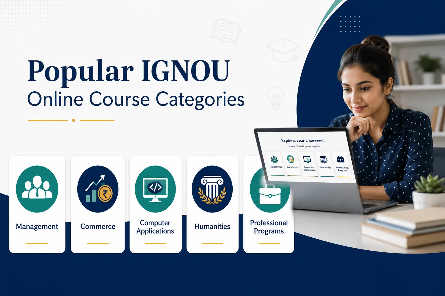 Popular IGNOU online course categories