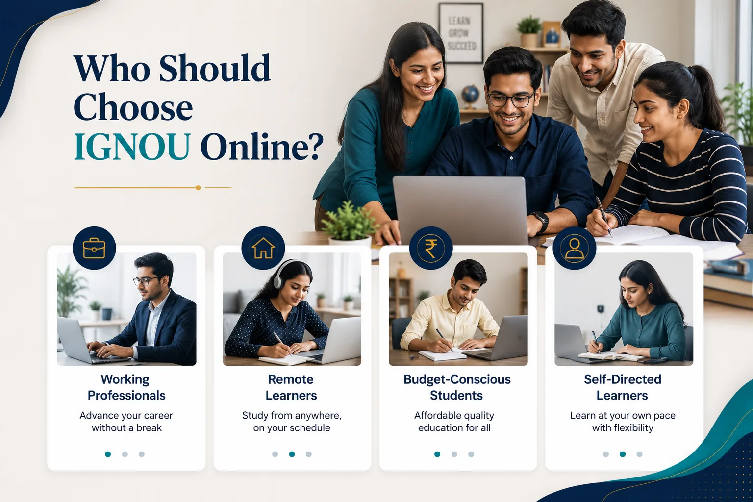 Who should choose IGNOU online